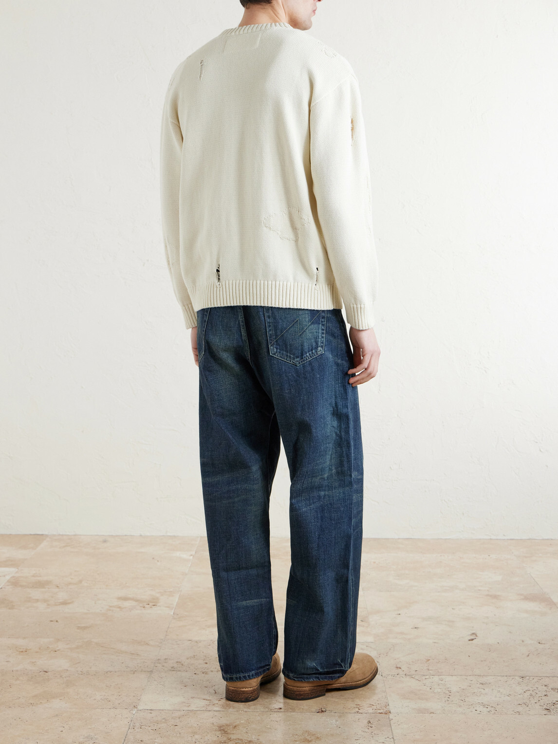 Neighborhood - Savage Cotton Crewneck Sweater - Neutrals