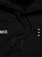 MCQ - Appliquéd Printed Cotton-Jersey Hoodie - Black