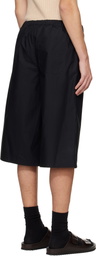 Rier Black Popeline Bermuda Shorts