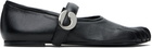 Coperni Black Five-Toe Ballerina Belt Loafers