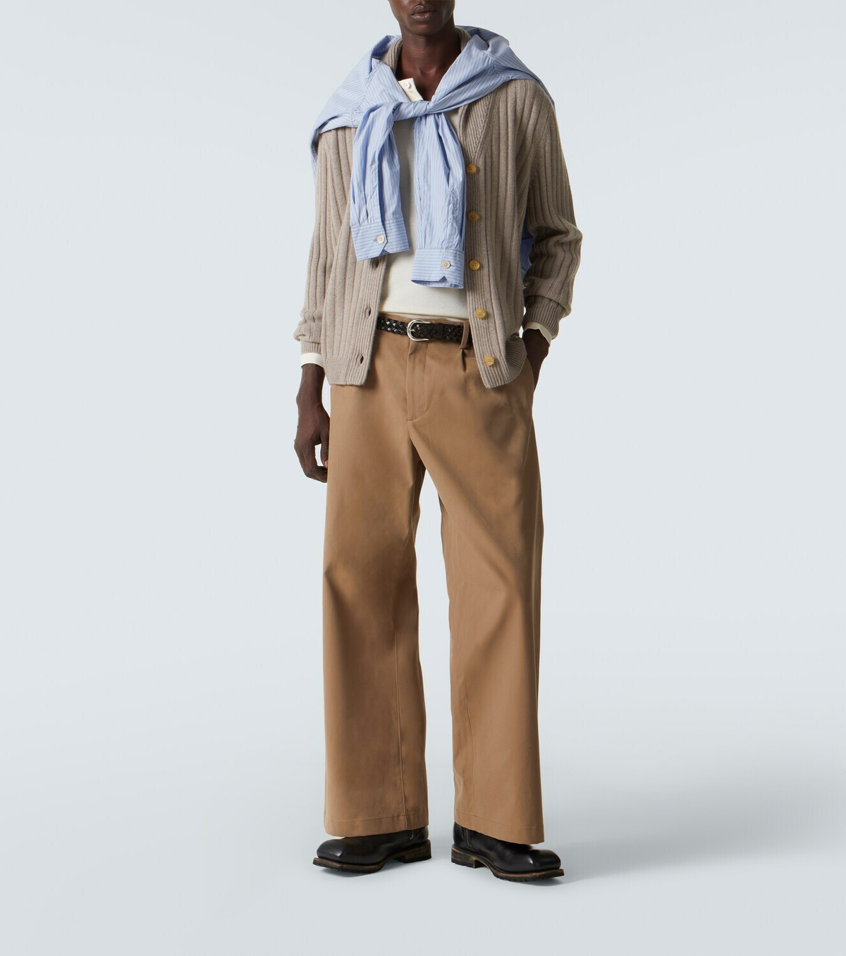 Arch4 Mr Denver ribbed-knit cashmere cardigan