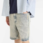 Men's AAPE Loose Fit Denim Shorts in Blue
