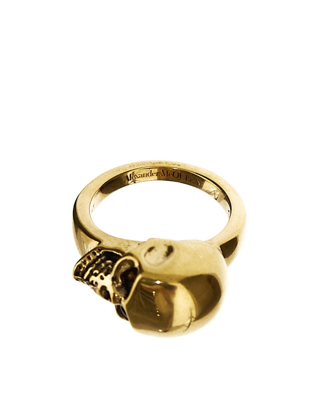 Alexander Mcqueen The Side Skull Ring Alexander McQueen
