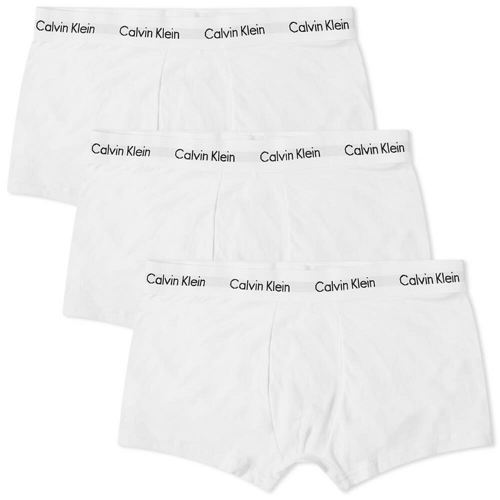 Photo: Calvin Klein Men's Low Rise Trunk - 3 Pack in White