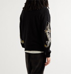 Wacko Maria - Tim Lehi Embroidered Knitted Cardigan - Black