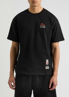 Evisu Hanafuda Kamon Printed Cotton T-shirt Black