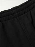 Maison Kitsuné - Logo-Appliquéd Cotton-Jersey Sweatpants - Black