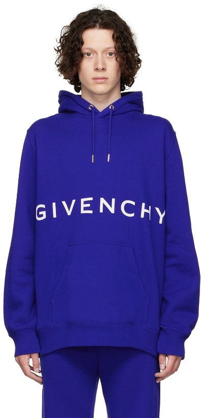 Photo: Givenchy Blue 4G Peace Hoodie