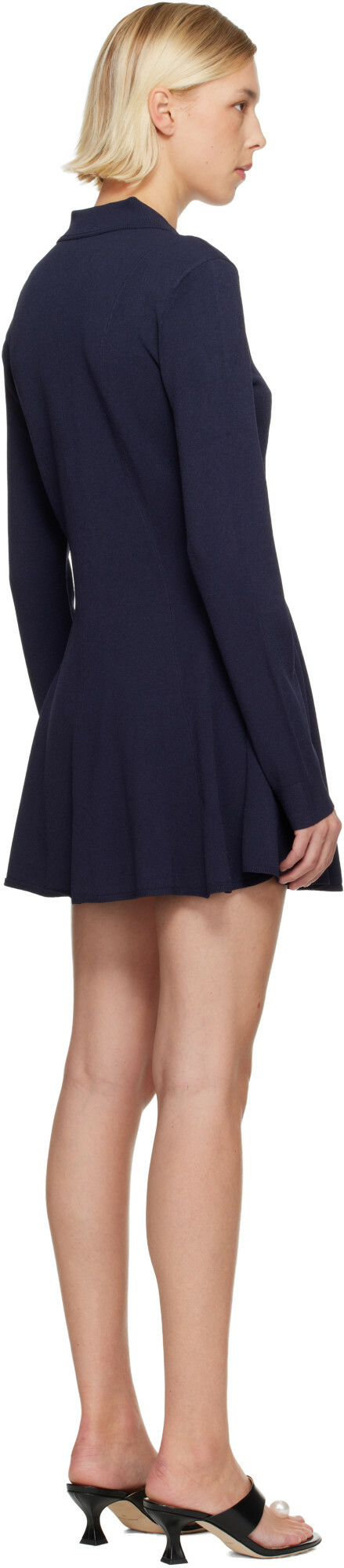 Sandy Liang Navy Chupa Minidress