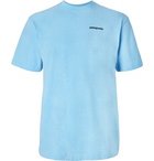 Patagonia - P-6 Logo Responsibili-Tee Printed Cotton-Blend Jersey T-Shirt - Blue