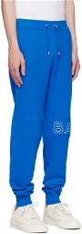 Balmain Blue Embossed Sweatpants