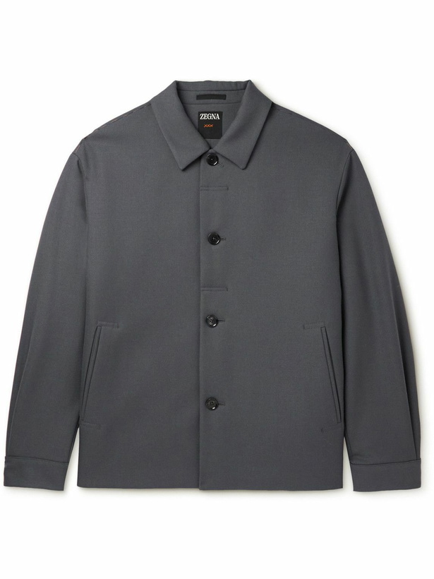 Photo: Zegna - Wool-Twill Overshirt - Gray