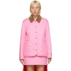 Burberry Pink Quilted Dranefield Jacket