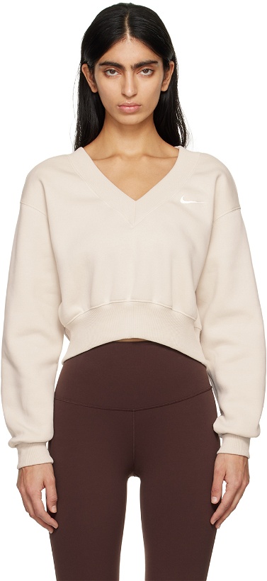 Photo: Nike Off-White Cropped Sweatshirt
