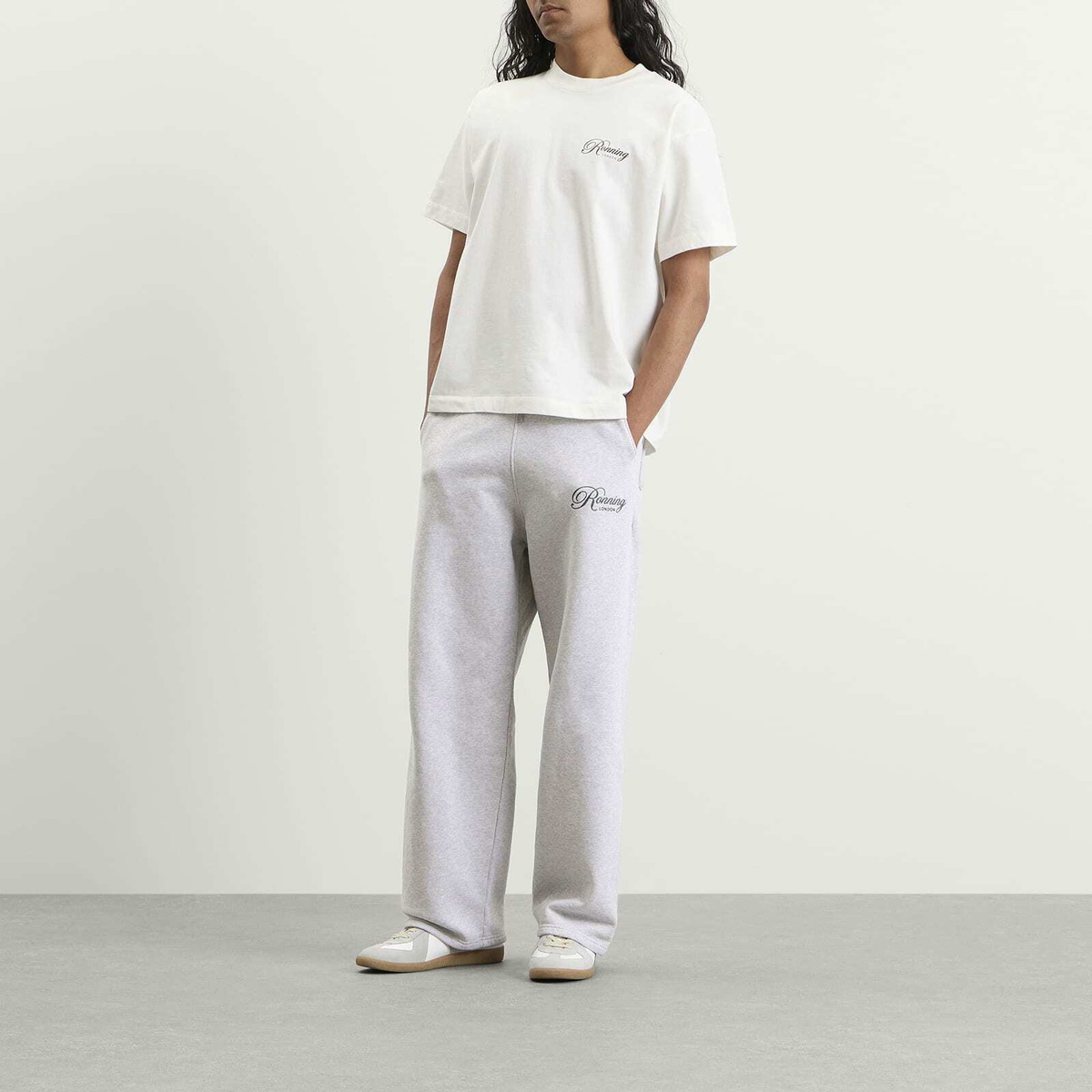 END. x Ronning Men's Sweatpants in Grey/Sage