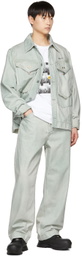 Objects IV Life Khaki Paneled Denim Jacket