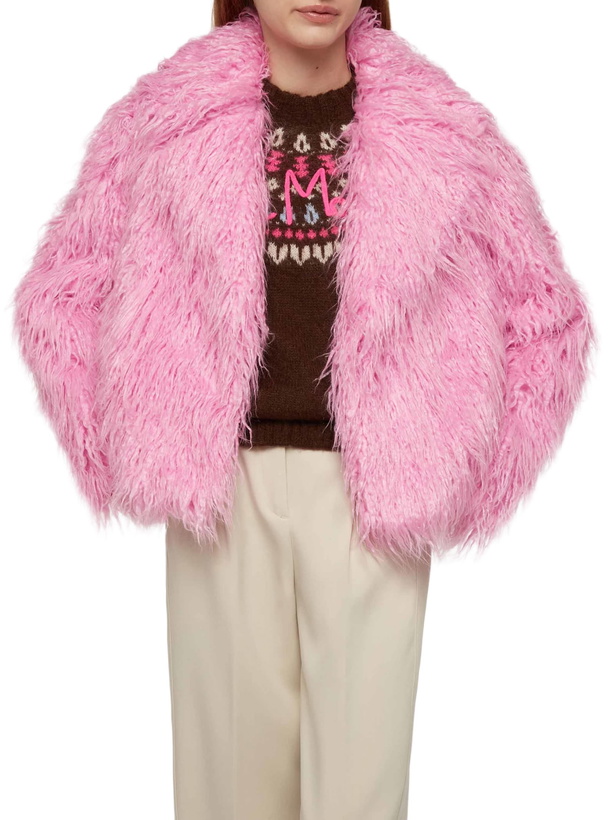 Photo: MC2 Saint Barth Pink Furry Short Jacket Sully