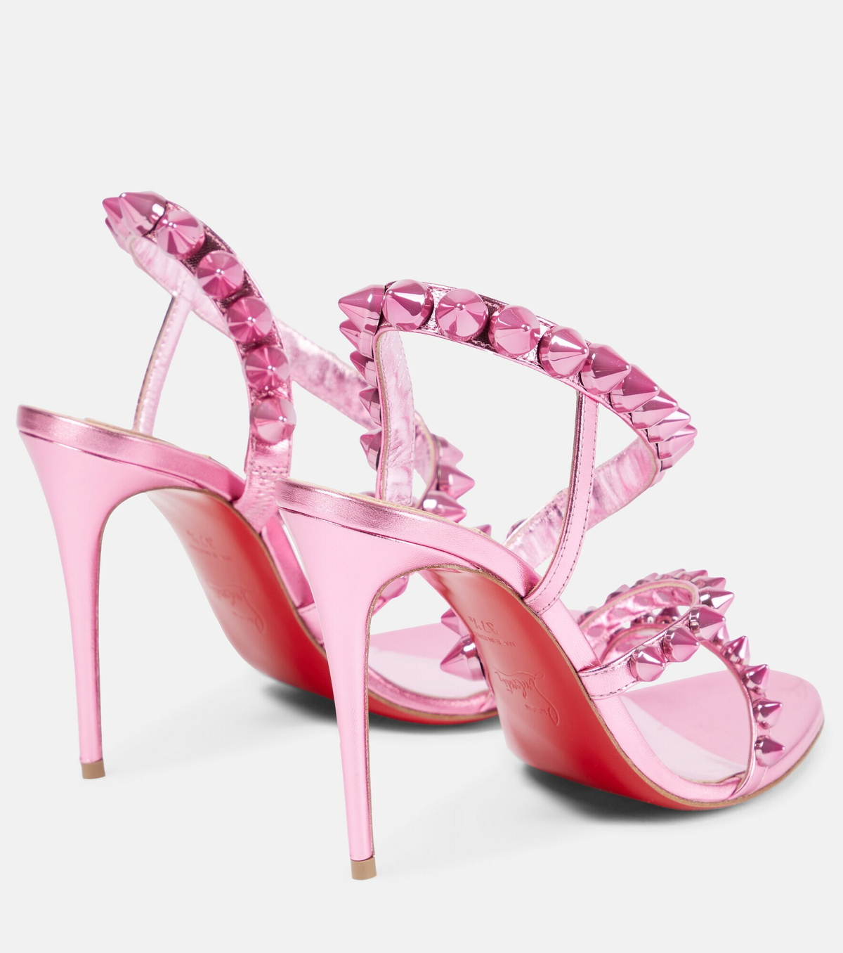 Christian Louboutin - Spikita Strap 100 leather sandals