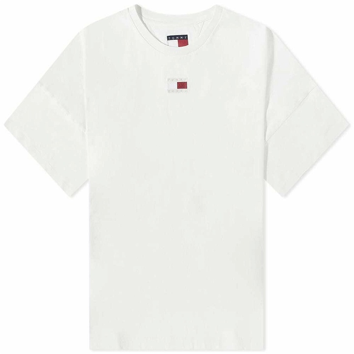 Photo: Tommy Jeans Men's Split Hem Flag T-Shirt in Ancient White