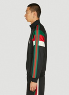 Stripe Track Jacket in Black