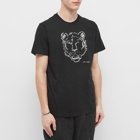 Maharishi Men's Warhol Tiger Embroidered T-Shirt in Black