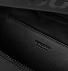 BURBERRY - Logo-Print Leather-Trimmed ECONYL Belt Bag - Black