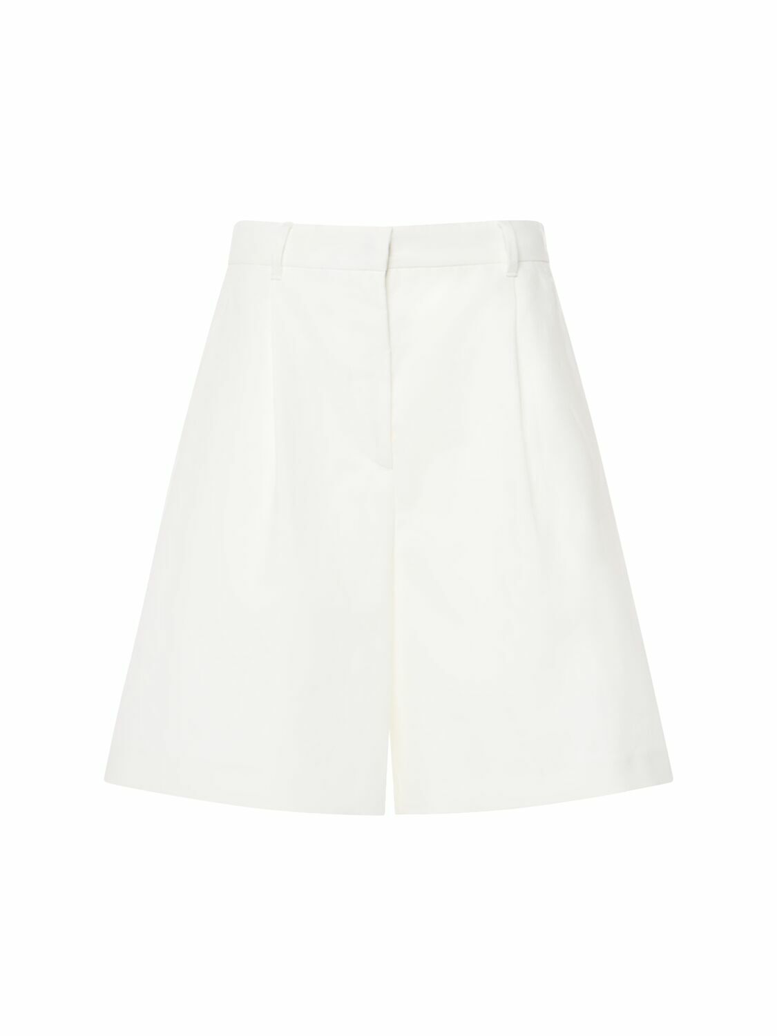WEEKEND MAX MARA Ecuba Cotton & Linen Canvas Shorts Weekend
