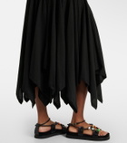 Loewe Paula's Ibiza pointelle cotton jersey maxi dress