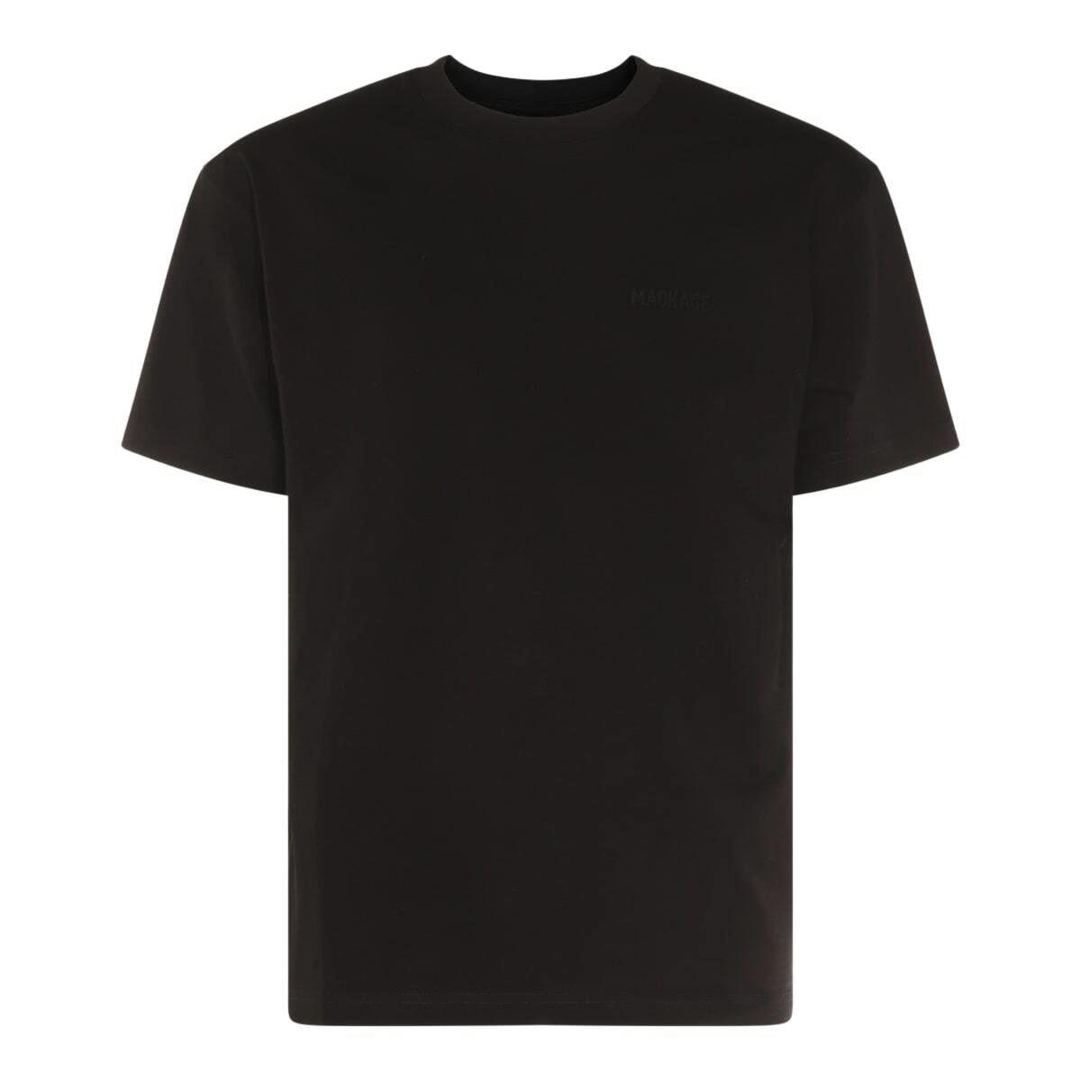 MACKAGE Black Flocked T-Shirt Mackage