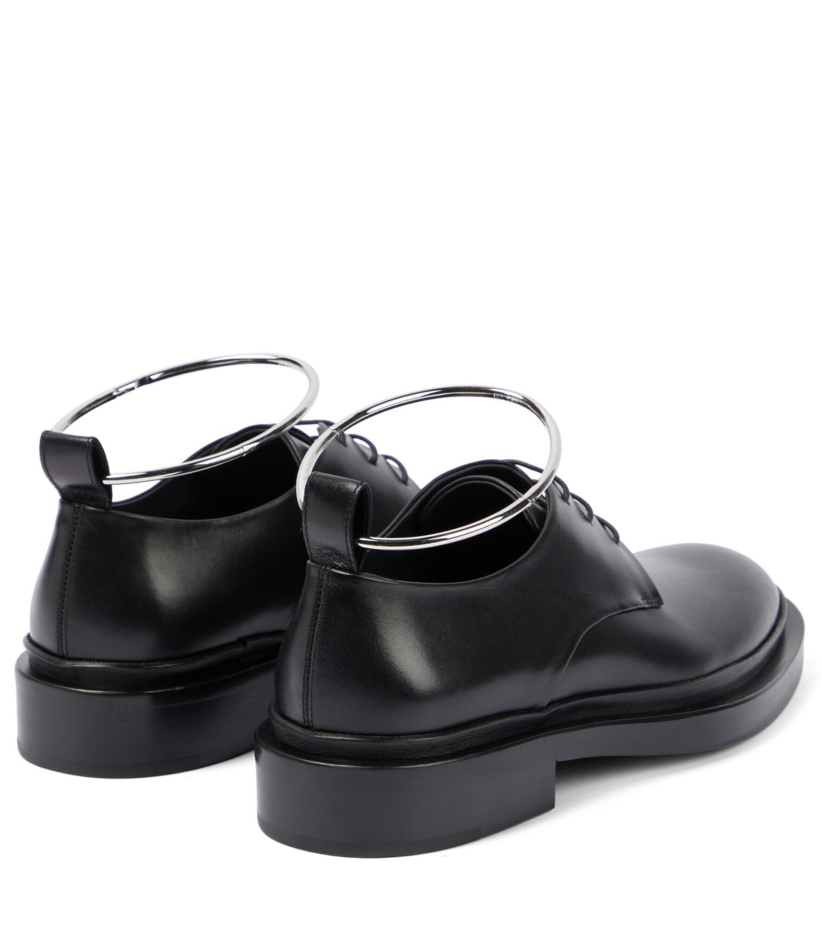 Jil Sander - Anklet leather Derby shoes