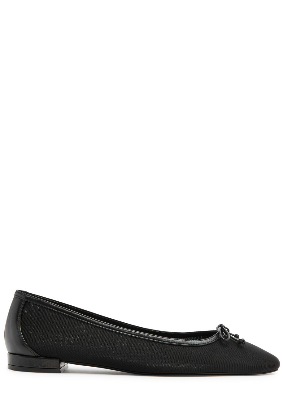Stuart Weitzman Arabella Mesh Ballet Flats Black Stuart Weitzman