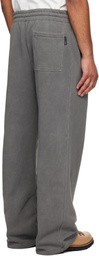 Palm Angels Gray Waist Logo Sweatpants