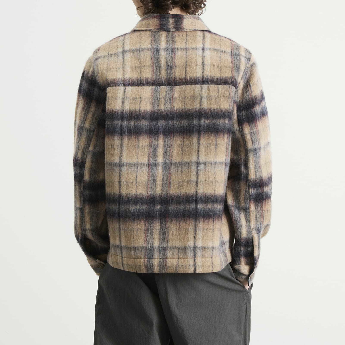Kestin Men's Haston Jacket in Oat Check Brushed Wool