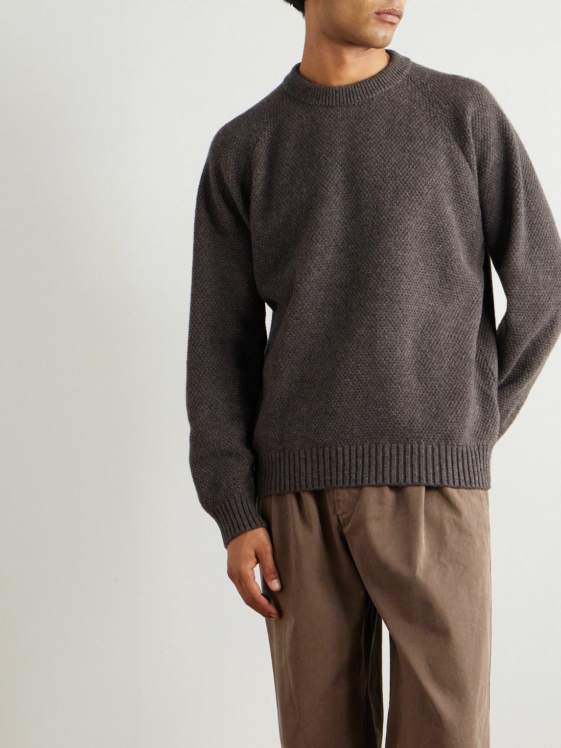 ATON - Wool Sweater - Brown