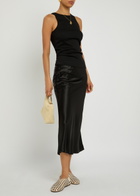 BY Malene Birger Amani Ribbed Stretch-cotton Tank Black