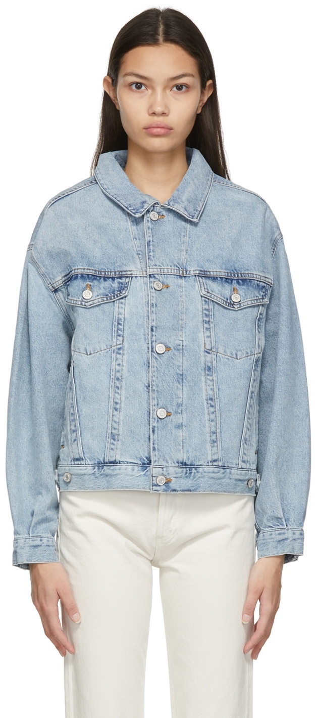 AGOLDE Blue Oversized Charli Denim Jacket AGOLDE