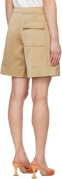 Staud Tan Mendoza Shorts