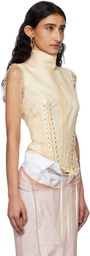 Dilara Findikoglu Beige 'Loner At The Football Match' Top