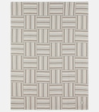 Loro Piana Intarsia striped wool and cashmere throw