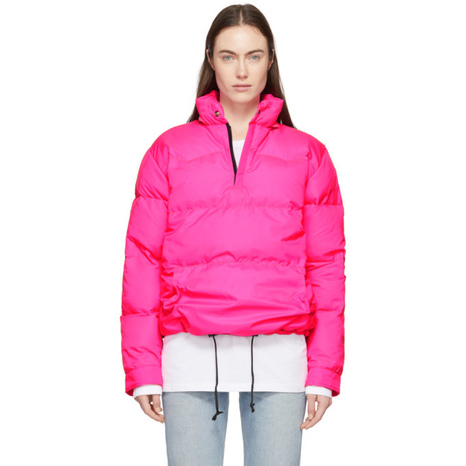 Photo: Bianca Chandon Pink Crescent Down Works Edition Down Western Pullover Jacket