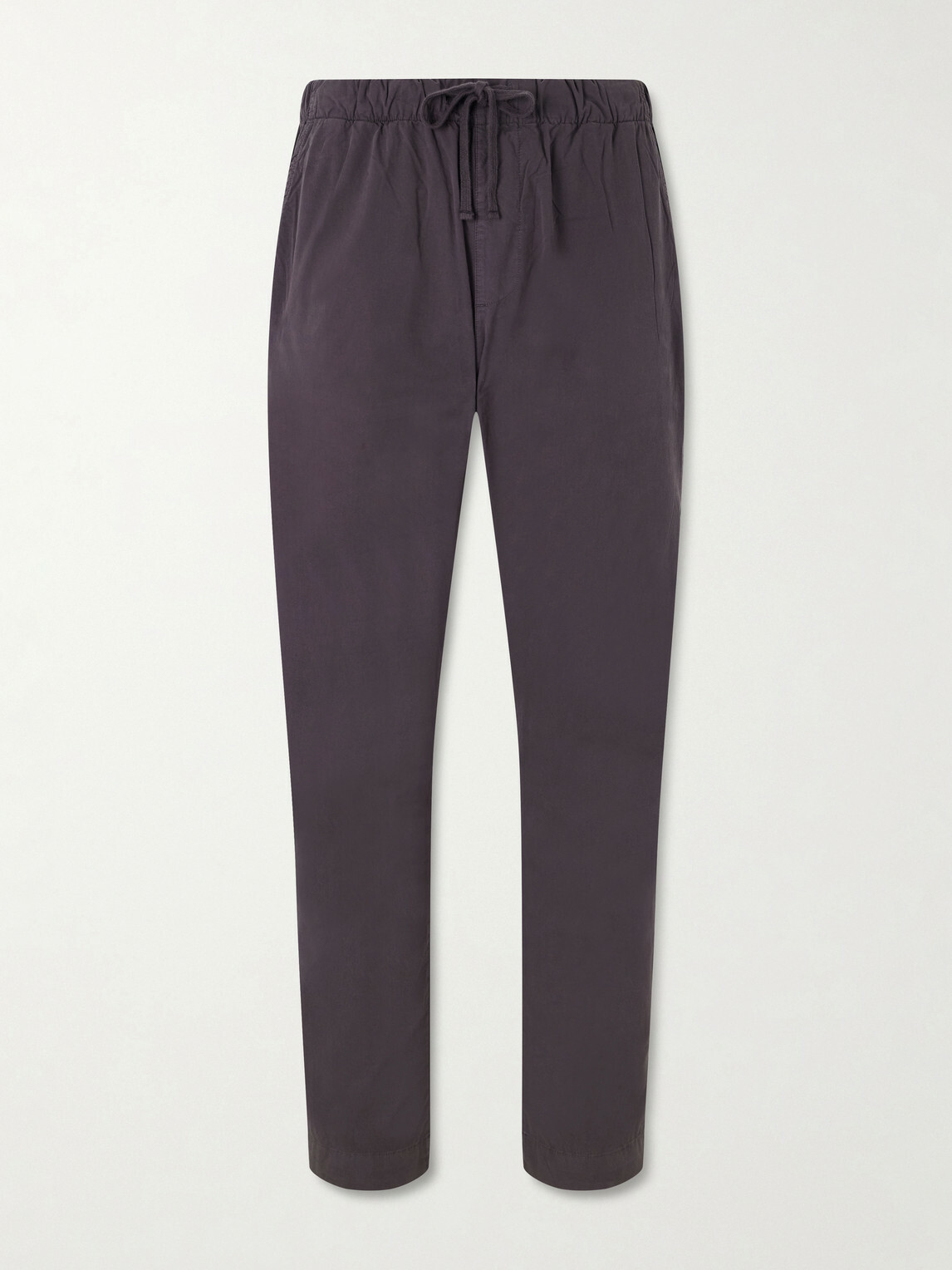 Hartford - Joggy Straight-Leg Cotton Trousers - Blue