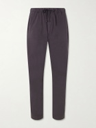 Hartford - Joggy Straight-Leg Cotton Trousers - Blue