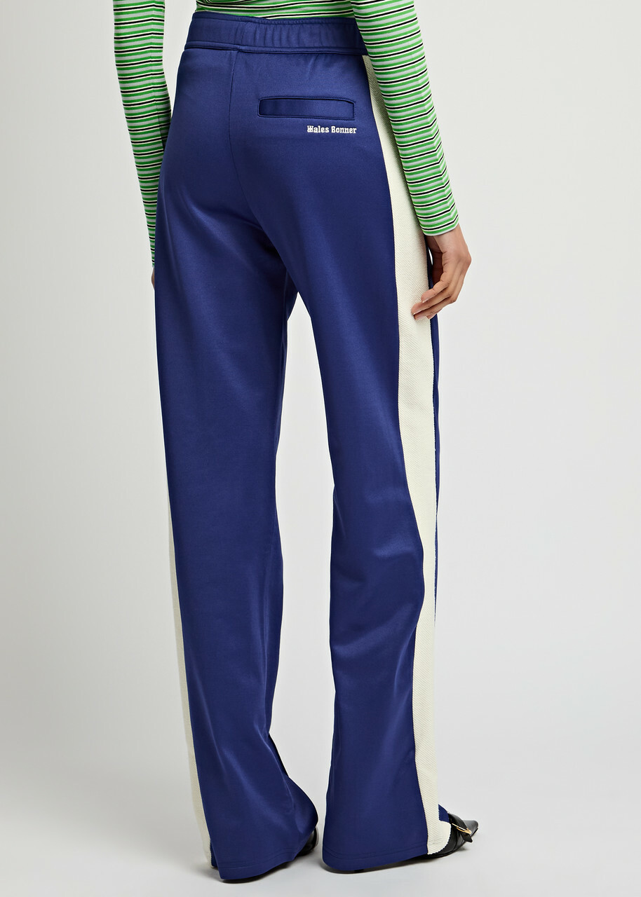 Wales Bonner Mantra Panelled Jersey Track Pants Navy