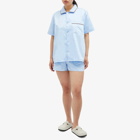HAY Outline Short Pyjama Shirt in Soft Blue