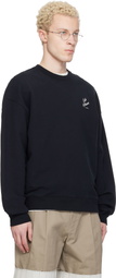 Maison Kitsuné Black 'Café Kitsuné' Relax Sweatshirt