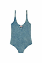 Diesel Bodysuit in marble-washed stretch cotton - Bodysuits Womens in Blue