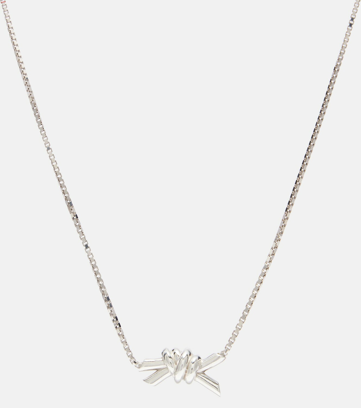 Bottega Veneta Knot sterling silver necklace
