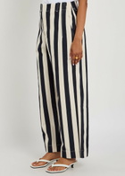 Jacquemus Le De-nîmes Parasol Striped Denim Trousers Navy