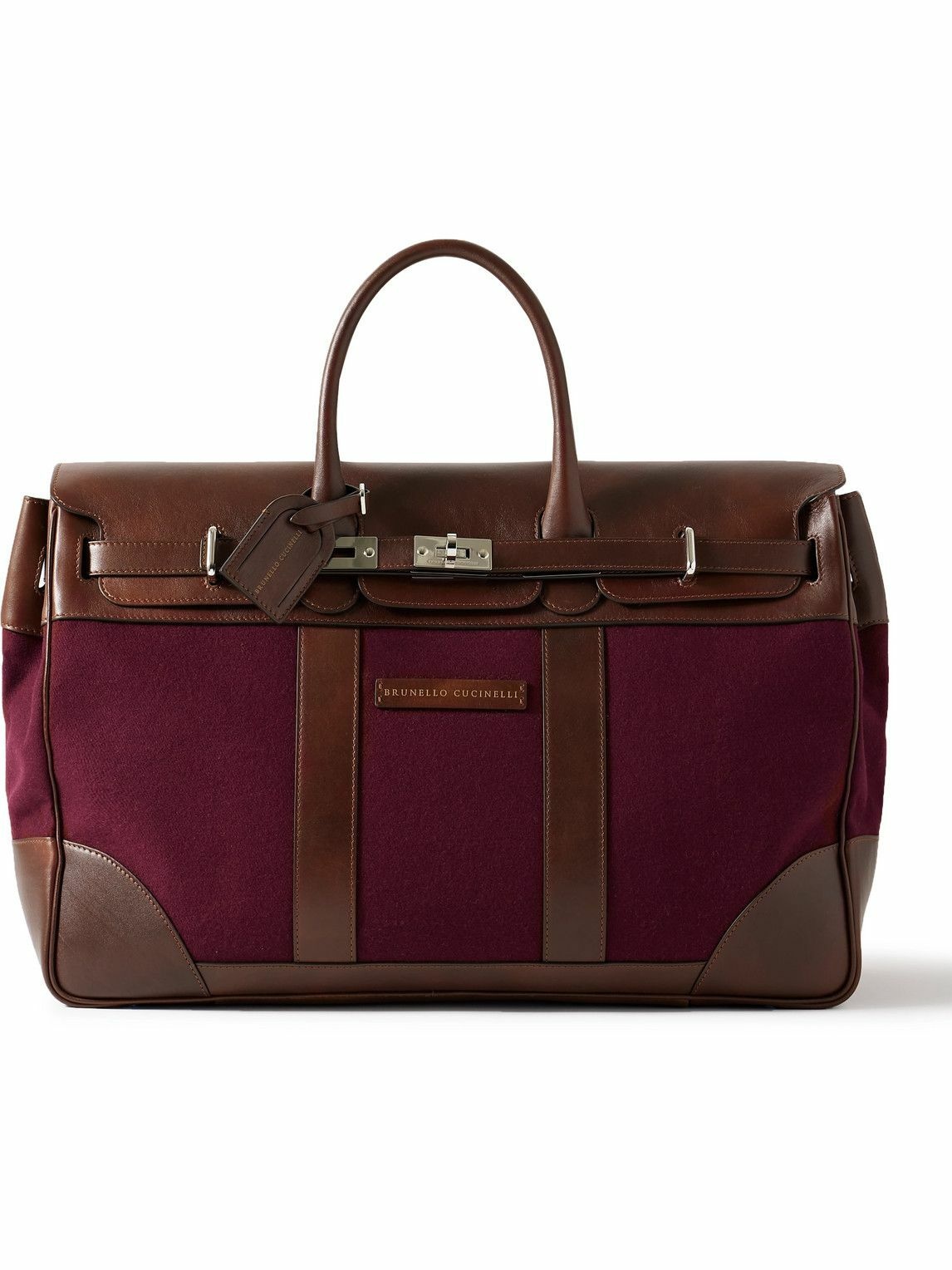 Photo: Brunello Cucinelli - Leather and Flannel Holdall
