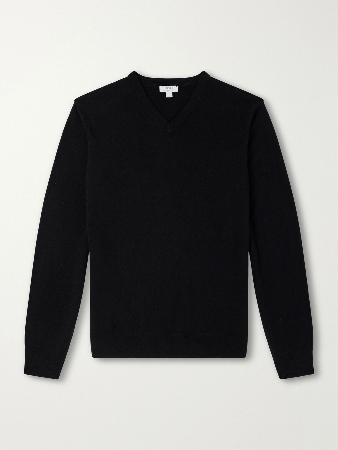Sunspel - Cashmere V-Neck Sweater - Black
